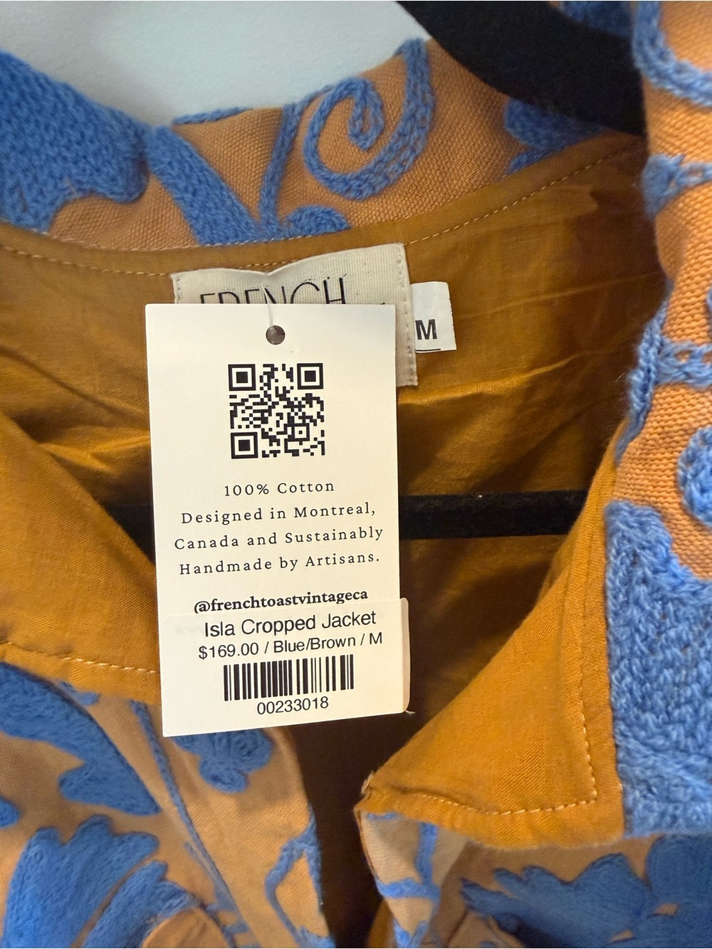 French Toast Canadian Handmade Jacket - Picture 4 of 5
